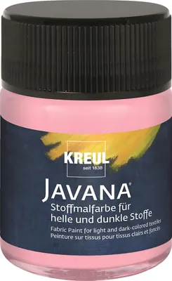 Produktbild von KREUL Javana Stoffmalfarbe für helle und dunkle Stoffe Rosé 50 ml