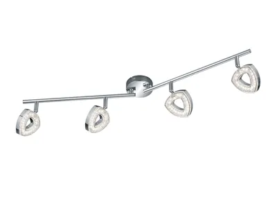 Zdjęcie produktu dla Lampa sufitowa LED TOURS 4W 3000K 400lm metal chromowana biała wym:14x80x9cm IP20 RL