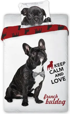 Image de Sweet Home Bettbezug Bulldogs français 140x200 cm
