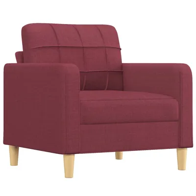 Immagine prodotto di vidaXL Divano poltrona rosso vino 60 cm tessuto