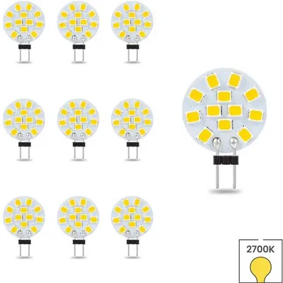 Produktbild von 10er-Set LED-Lampen G4-GU4 | 12 Volt | 1,6 Watt | 2700K warmweiß | 120 Lumen | Ersetzt 20 Watt