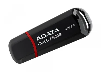 Zdjęcie produktu dla ADATA | UV150 | 64 GB | USB 3.0 | Czarny