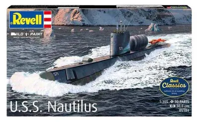 Produktbild von Revell Modellbausatz U-Boot U.S.S. Nautilus 1:305 Maßstab