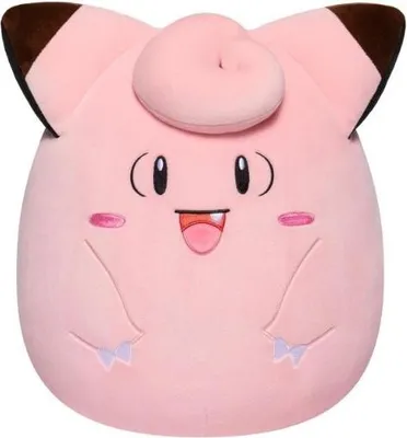 A plush toy of the character Piepi from Pokémon.