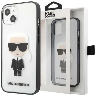 Produktbild von Karl Lagerfeld KLHCP13SHIKCK iPhone 13 mini 5,4" transparent Ikonik Karl Handyhülle