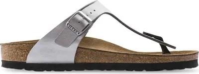 Produktbild von Birkenstock Gizeh Silber Schmales Fußbett - Damen Hausschuhe - 043853