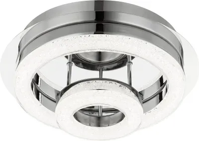 Produktbild von LED Deckenleuchte, Kristalle klar, Chrom, 28 cm
