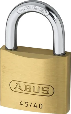 Produktbild von ABUS Messing-Hangschloß Typ 45/40 Quad-Pack SB Größe: 40 mm, Bügelstärke: 6,0 mm