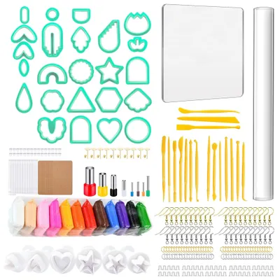 Immagine prodotto di Solidchoice - Set di 329 pezzi di strumenti per modellare la pasta di polimero, ideali per la creazione di gioielli
