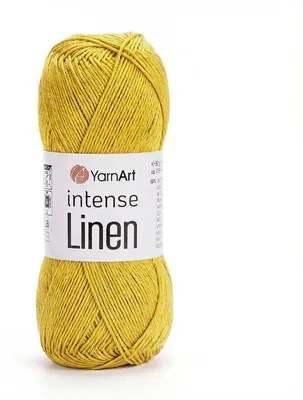 Produktbild von YarnArt Intense Linen 4119 luftiges Sommergarn Leinen/Viskose 50g 175m Gelb