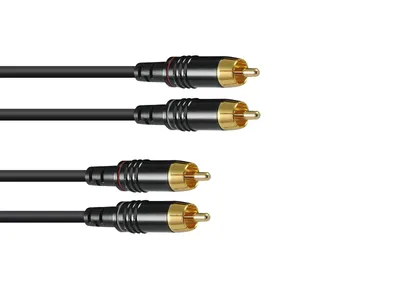 Produktbild von SOMMER CABLE Cinch Kabel 2x2 3m sw Hicon