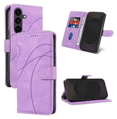 Zdjęcie produktu dla Etui skórzane do samsung galaxy S26 fe z klapką portfel kartami