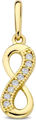 Produktbild von New Bling - 9NBG-0939 - 14K geelgouden hanger – infinity symbool – met zirkonia