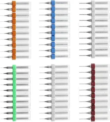 Imagen del producto de Juego de 10 brocas micro (0,50 mm) en un estuche