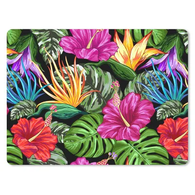 Produktbild von MuchoWow® Mauspad Mousepad Tropisch - Muster - Monstera 23x19 cm - Mousepads - Maus Mat - Pad - Mausunterlage - Schreibtischunterlage - Mauspad