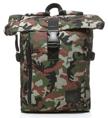 Obrázek produktu pro Pánský vintage batoh Bag Street v kamuflážovém provedení, ležérní kurýrní batoh do práce, na volný čas, na cesty i do každodenního života, HORN82