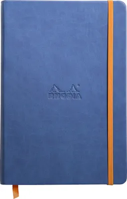 Produktbild von Rhodia 118748C, Einfarbig, Blau, A5, 96 Blätter, 90 g/m², Liniertes Papier