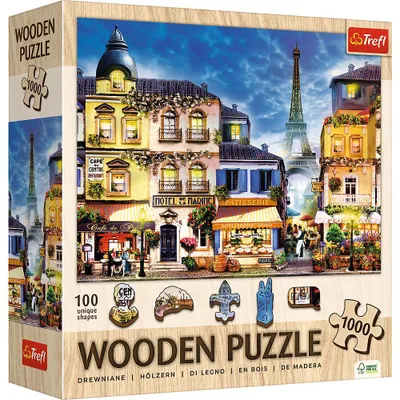 Produktbild von TREFL Holzpuzzle French Alley 1000 Puppen