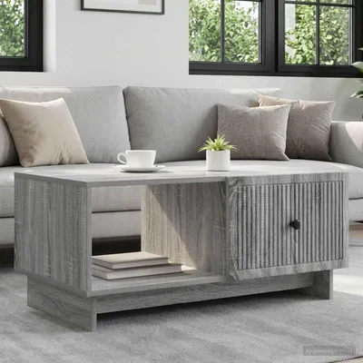 Immagine prodotto di vidaXL Tavolino da caffè Sonoma grigio, 90 x 50 x 40 cm, materiale composito di legno