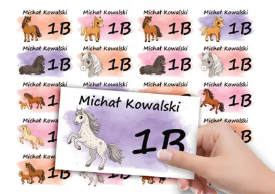 Produktbild von NAMENSSTICKER HEFT 20 St. - Tier Pferd Pferde Hobby HORSE
