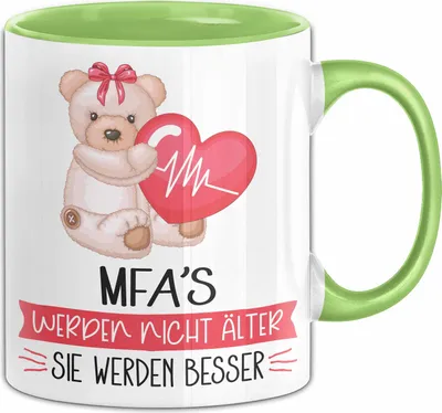 Produktbild von Mfa'S Medizinische Fachangestellte Werden Nicht Älter Sie Werden Besser Mfa Geschenk Tasse Lustiger Spruch (Grün)
