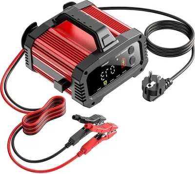 Produktbild von Batterieladegerät, Dualspannung, Intelligente Moduswahl, Rot
