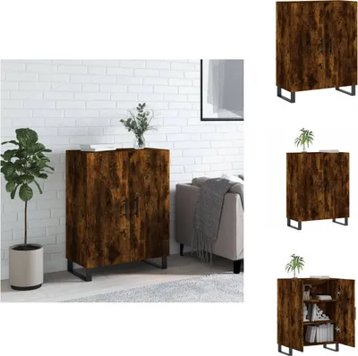 Produktbild von vidaXL Sideboard Räuchereiche 69,5x34x90 cm Holzwerkstoff -  Sideboards