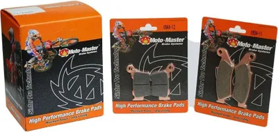 Produktbild von Moto-master Suzuki 406602 Gesinterte Hintere Bremsbeläge Schwarz  Schwarz One Size