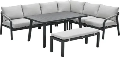 Produktbild von Garden Impressions Lounge Dining Set Monti 6-teilig - carbon black - Aluminium