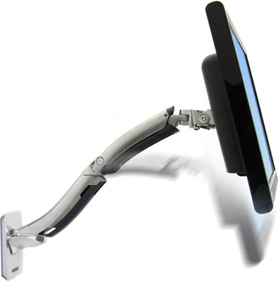 Obrázek produktu pro Ergotron MX Wall Mount LCD Arm, 13,6 kg, 106,7 cm (42"), 75 x 75 mm, 200 x 200 mm, Hliník