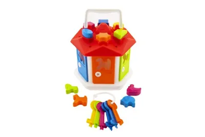 Immagine prodotto di Teddies Puzzle casa con chiavi e animali in un sacchetto 19x20x19cm 12m+