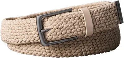 Immagine prodotto di Cintura da uomo Calvin Klein, modello casual, fibbia a perno, larghezza 3,5 cm, intrecciata, color beige (Stony Beige)