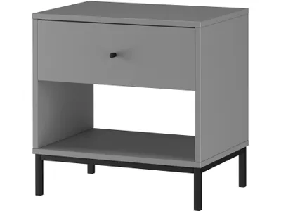 Produktbild von Cecilie | Nachttisch mit 1 Schublade in Particle Board Grau