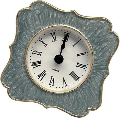 Produktbild von Vintage-Tischuhr im europäischen Stil, farbig lackiert, geräuschlos, zur Dekoration Ihres Zuhauses