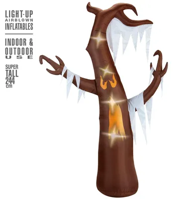 Aufblasbarer Leuchtbaum 244 cm Halloween Dekoration