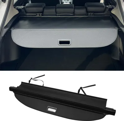 Image de Couverture De Coffre De Voiture Rétractable Pour Bmw X3 E83 2004-2010 Étagère De Coffre Arrière Pare-Soleil De Sécurité Pour Bagages, Toile, Fibre De Carbone Noire