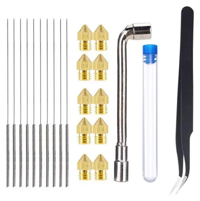 10er-Set 0,4 mm Messingdüsen für 3D-Drucker