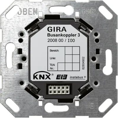 Image de Coupleur de bus Gira 3 KNX, 1 pièce.