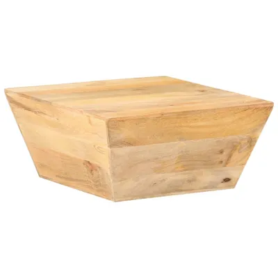 Immagine prodotto di The Living Store Tavolino a V 66x66x30 cm in legno massello di mango