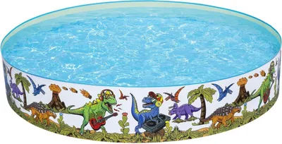 Produktbild von Bestway® Fill 'N Fun™ Planschbecken Dinosaurier, Ø 244 x 46 cm