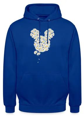 Produktbild von Mickey & Minnie Mickey Mouse Gänseblümchen Uni Hoodie, 3XL, Royalblau