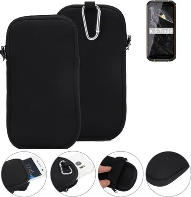 Produktbild von K-S-Trade Neopren-Hülle Handyhülle kompatibel mit Oukitel WP18 Schutzhülle Neoprenhülle Sleeve Schutz-Hülle Gürtel Tasche Case Holster