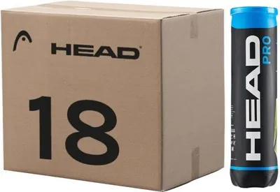 Produktbild von HEAD Tennisbälle Pro Gasgefüllt Box 18 x 4 Bälle