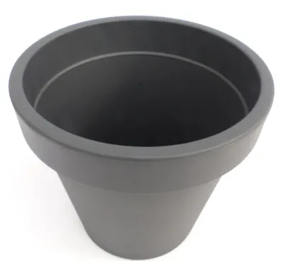Produktbild von Pflanzkübel E&K, anthrazit, rund Ø 30 cm, Pflanztopf Blumentopf Kübel