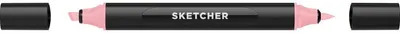 Produktbild von Molotow Twinmarker Sketcher brush+chisel R 075 koralle