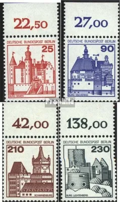 Produktbild von Briefmarken Berlin (West) 1978 Mi 587-590 Oberrandstück (kompl.Ausg.) postfrisch Burgen und Schlösser