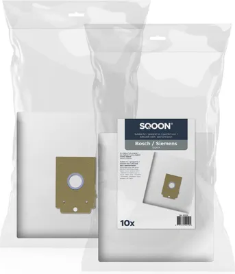 Productafbeelding van SQOON® Stofzuigerzakken  Geschikt voor Bosch / Siemens Type K - 10 Stuks