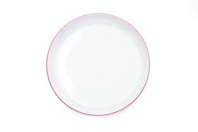 Produktbild von Thun 1794 Tom, flacher Teller, rot gestreift, 26 cm, Porzellan, Thun