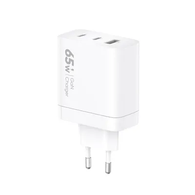 Obrázok produktu pre Sieťová nabíjačka VIDVIE 3A 65W 2x USB-C 1x USB-C/Iphone kábel PLE262