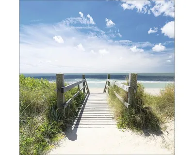 Produktbild von Glasbild At The Beach 50x50 cm